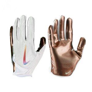 Nike Men' Sz M White/Iridescent Vapor Jet 7.0 Wide-Receiver Football Gloves